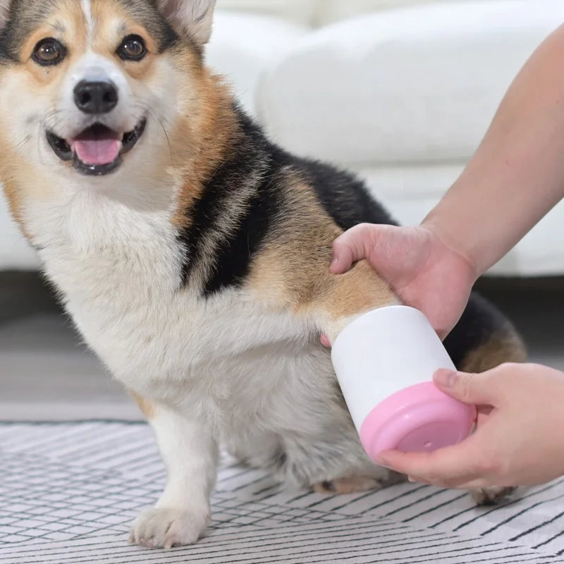 Customized High Quality Pet Washing Brushes Dog Feet Clean Portable Dog Paw Cleaning Cup-1