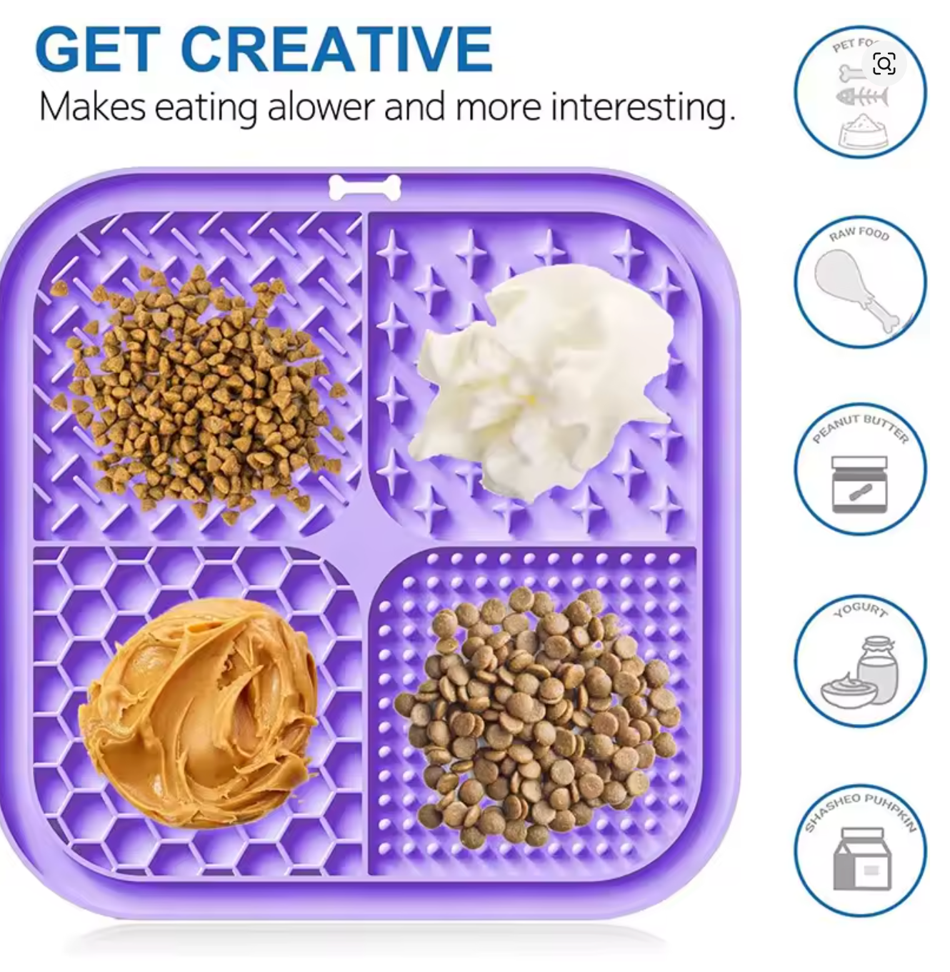 Pet licking silicone mat